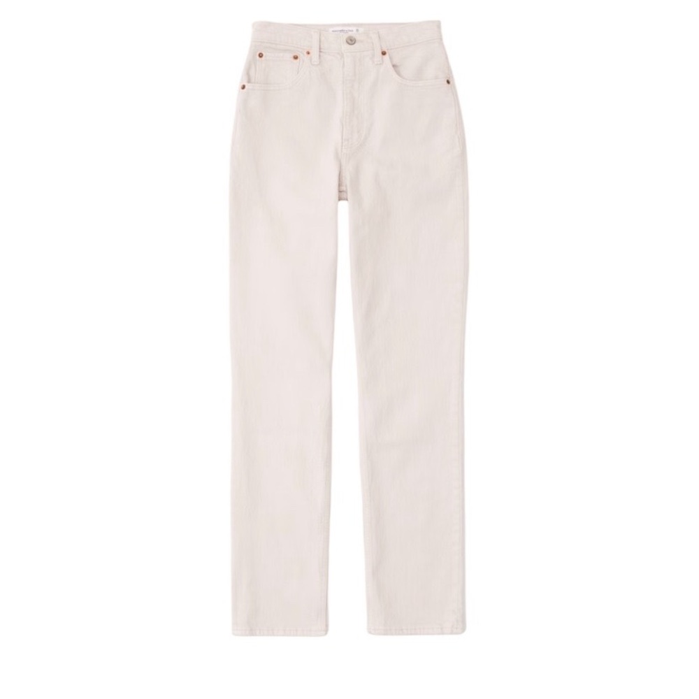 Abercrombie & Fitch The 90s Straight Ultra High Rise Jeans in Stone Size 26/2S
